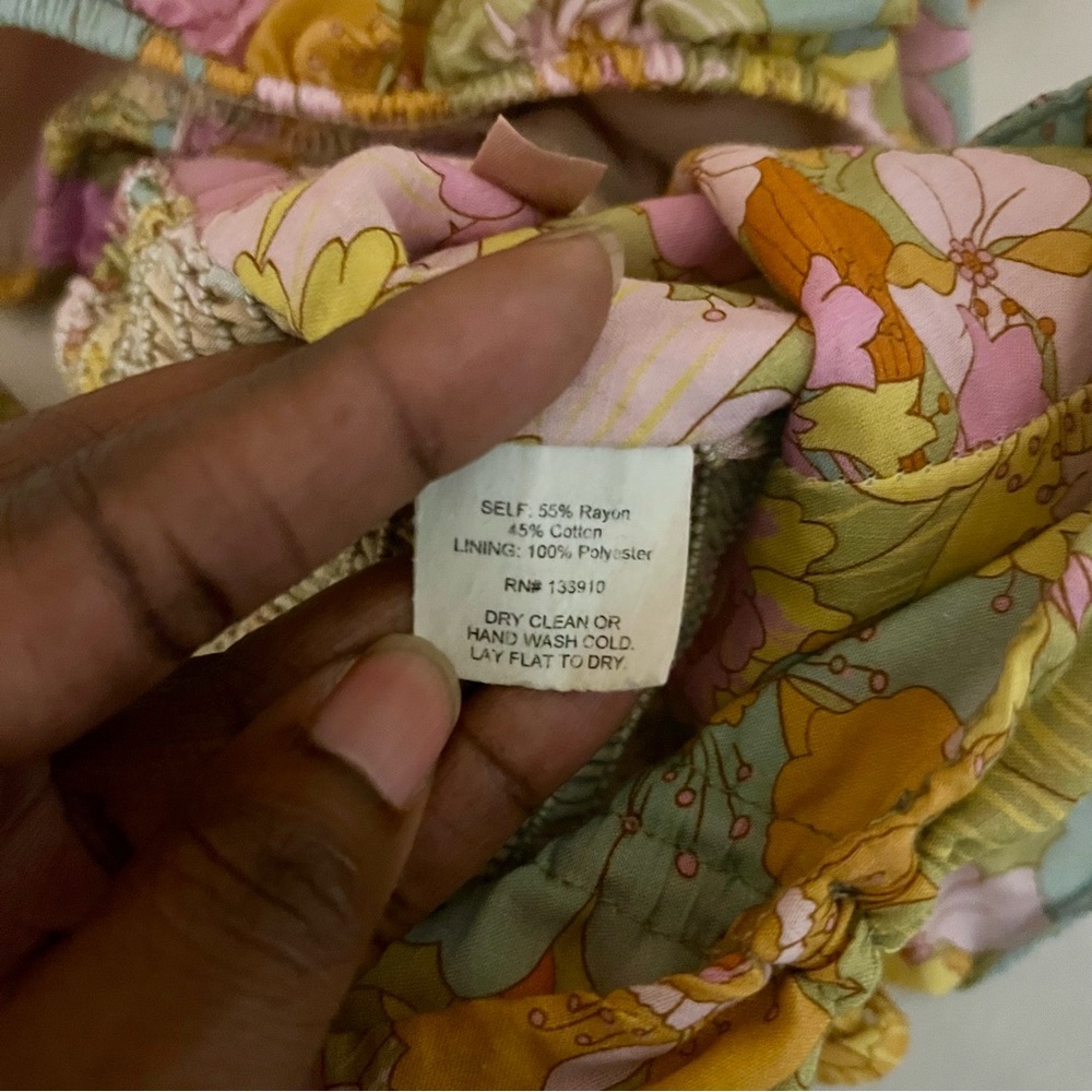 Show Me Your MuMu Jenna Yellow Floral Puff Sleeve Blouse - Picture 13 of 15